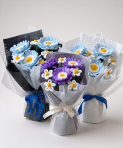 Chenille Daisy & Gerbera Bouquet | Handmade Flower Gift