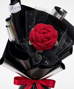 Crochet Red Rose Bouquet | Handmade Flower - Image 2