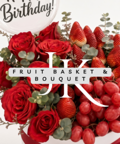 Fruit Basket & Bouquet