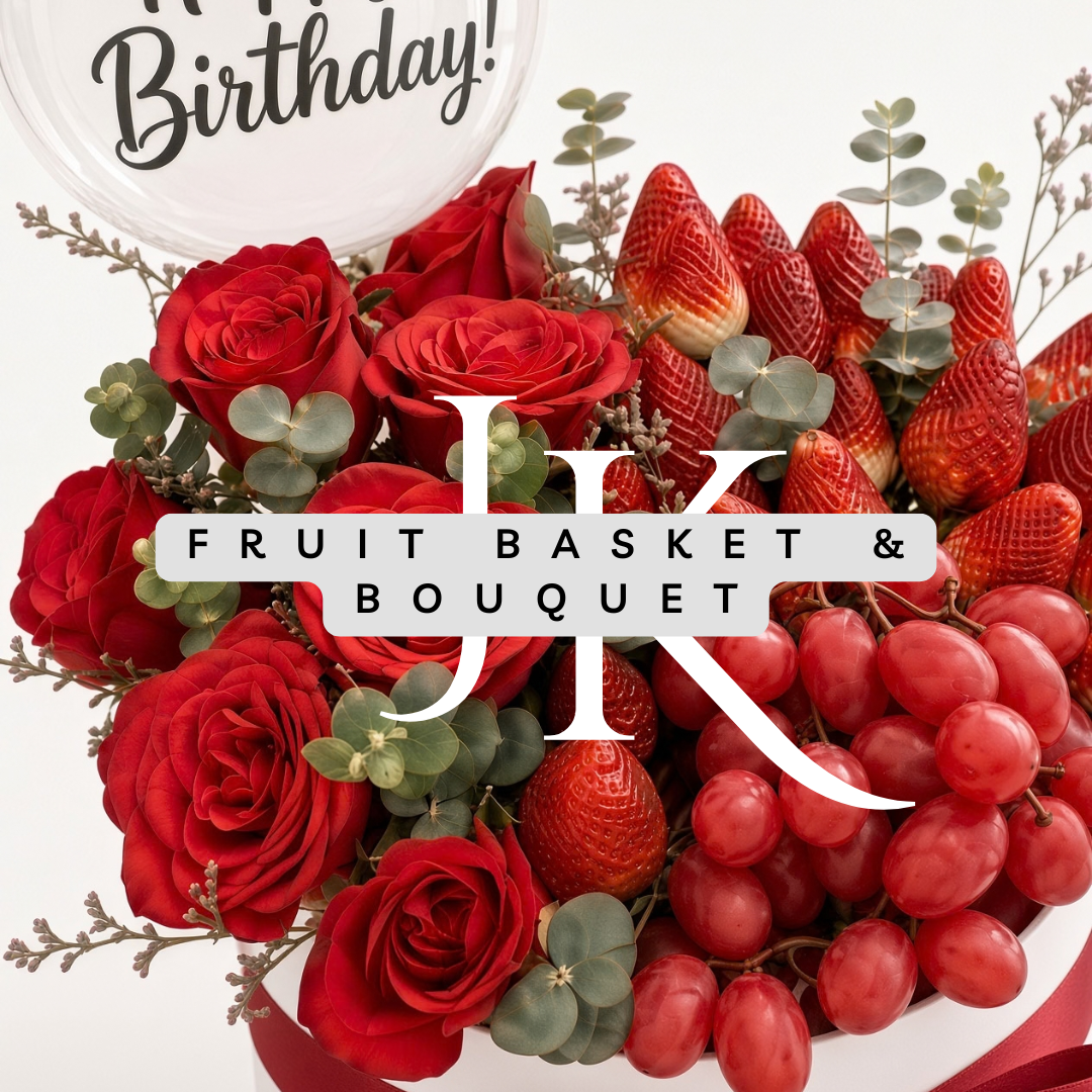Fruit Basket & Bouquet