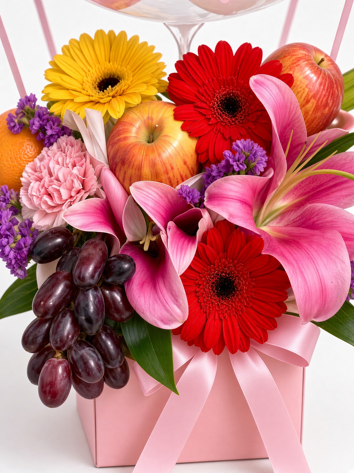 Fruit Hot Air Balloon Bouquet | Fruit Gift Basket - Image 2