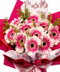 Fresh Pink Gerbera Bouquet1