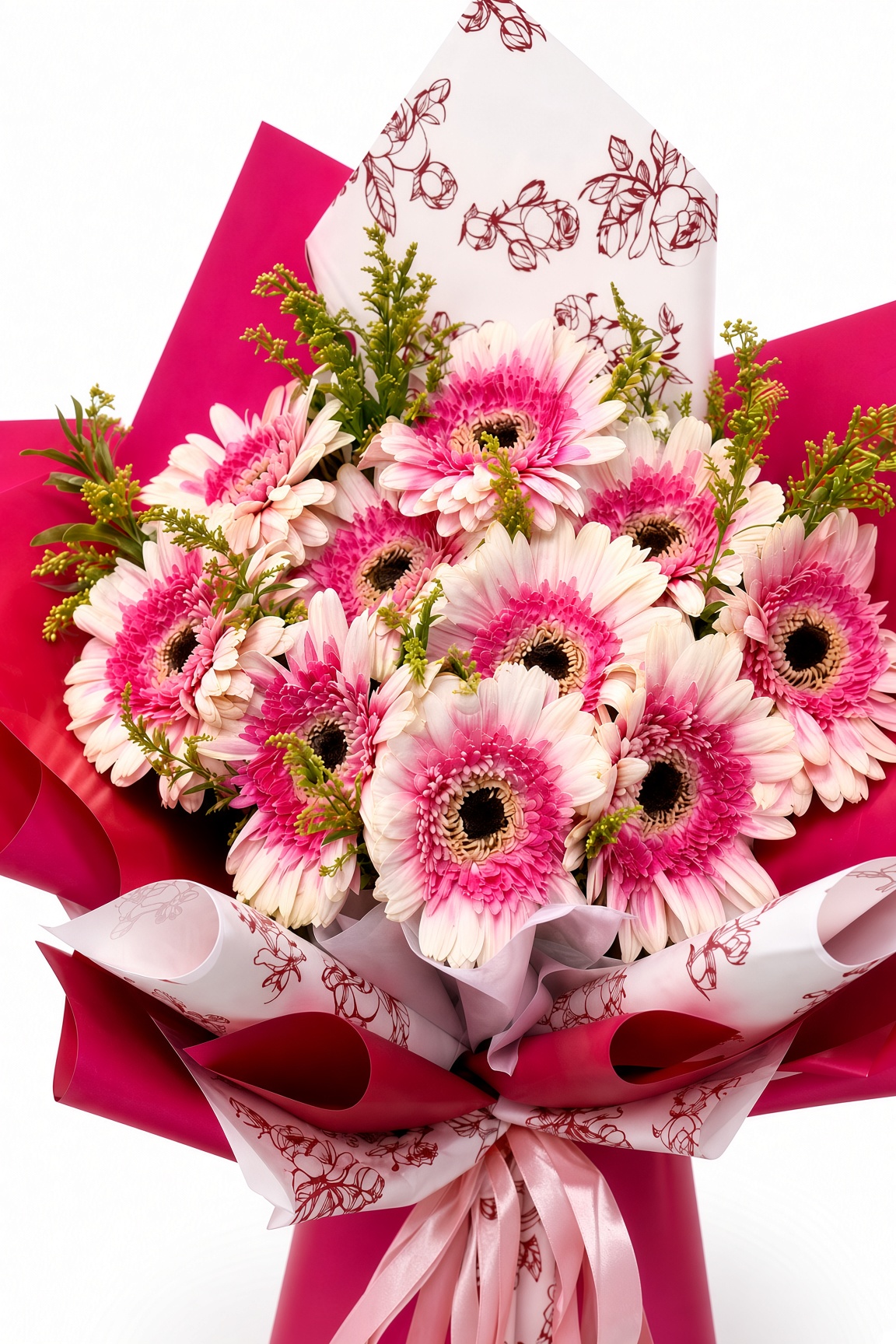 Fresh Pink Gerbera Bouquet1