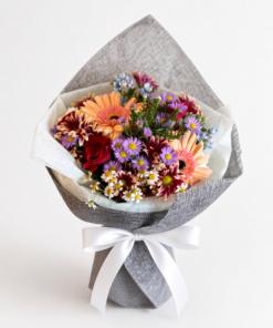 Fresh Mixed Flower Bouquet | Gerbera, Rose & Purple Asters
