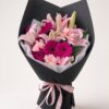 Fresh Pink Lily & Hot Pink Gerbera Bouquet