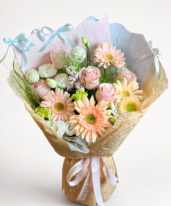 Fresh Pastel Mixed Bouquet | Rose & Gerbera Flower