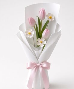 Fresh Pink Tulip Bouquet | Soft Pastel Flowers