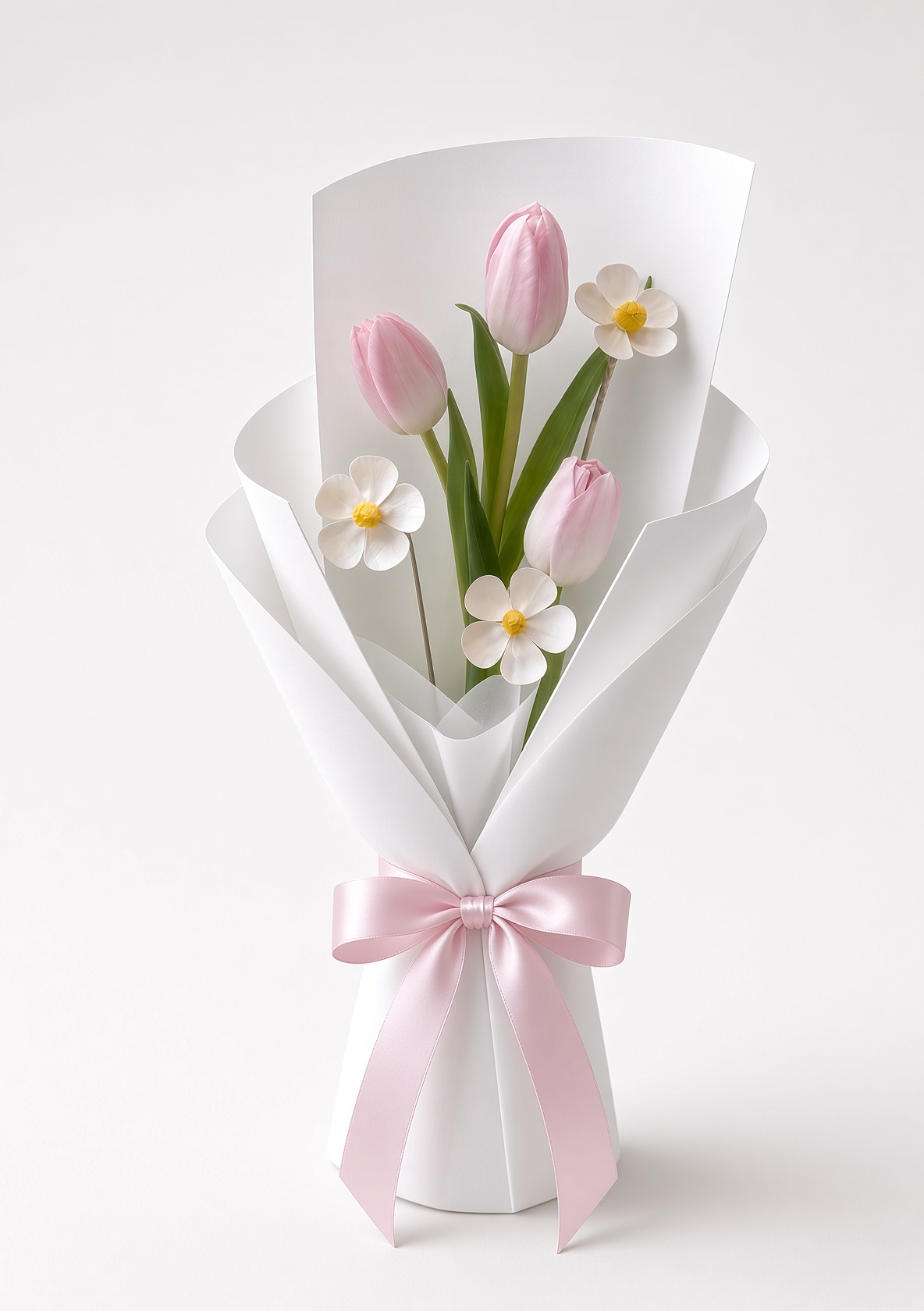 Fresh Pink Tulip Bouquet | Soft Pastel Flowers