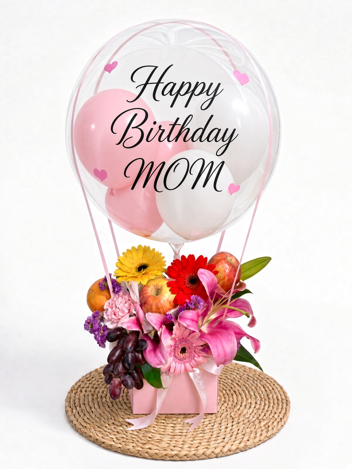 Fruit Hot Air Balloon Bouquet | Fruit Gift Basket