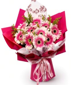 Fresh Pink Gerbera Bouquet2