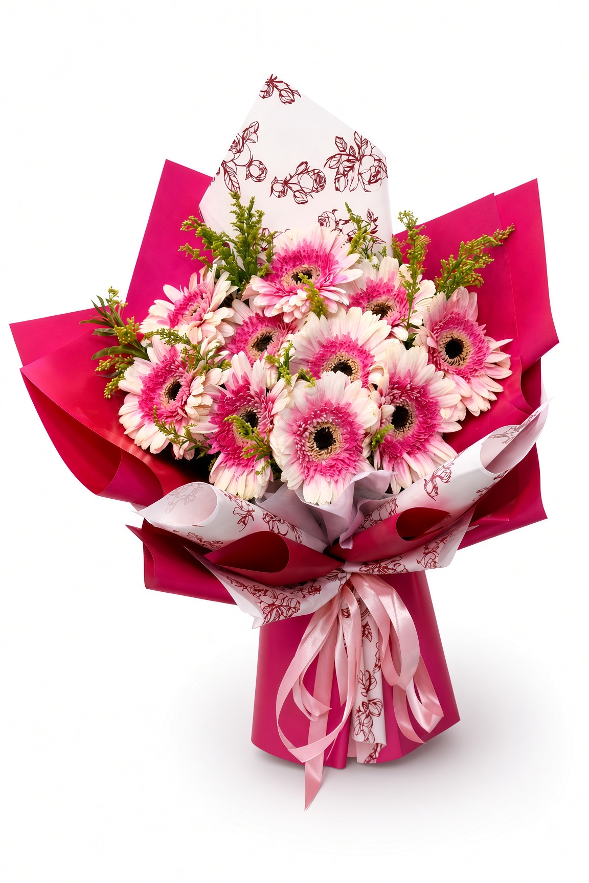 Fresh Pink Gerbera Bouquet2